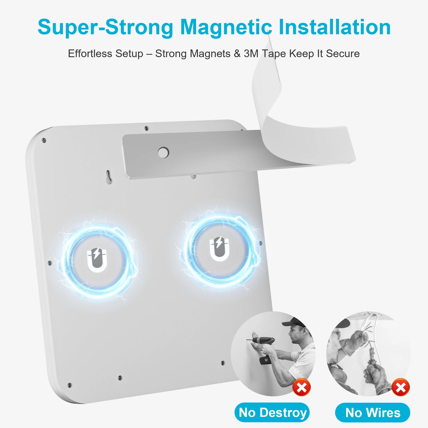 Rechargeable Battery Operated Ceiling Light, Motion Sensor Light Indoor Wireless Shower Lamp & Remote 3000K 4500K 6500K for Room