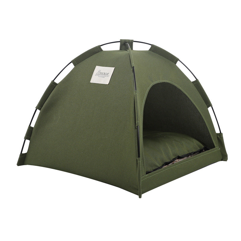 Nomad Pet Tent | Portable Cooling Camping Bed & Cozy Indoor Nest for Modern Homes