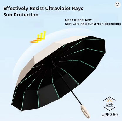 enlarged thickened fully automatic buckle UV umbrella sunny and rainy dual-use