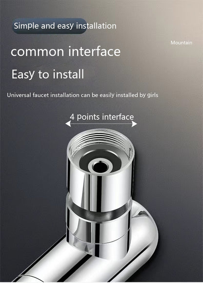 Kitchen Game-Changer: Universal 720° Rotating Waterfall Faucet Extension – No More Splashes!