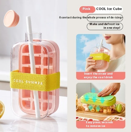 2 in 1 ice drink bottle, summer cold ice bottle