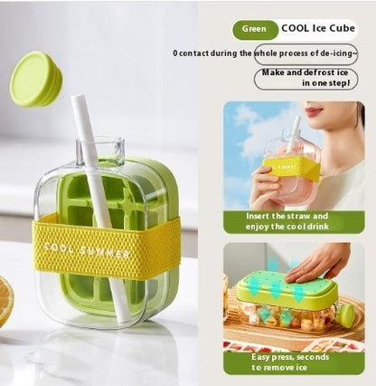 2 in 1 ice drink bottle, summer cold ice bottle