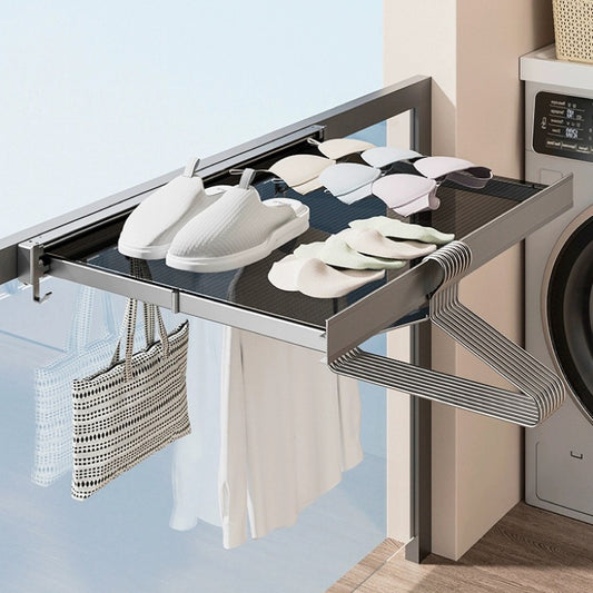 SmartNest™ Balcony Hack space-saving furniture solution, transforming a small urban balcony into a stylish Scandi-inspired relaxation nook.