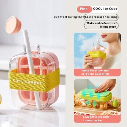 2 in 1 ice drink bottle, summer cold ice bottle