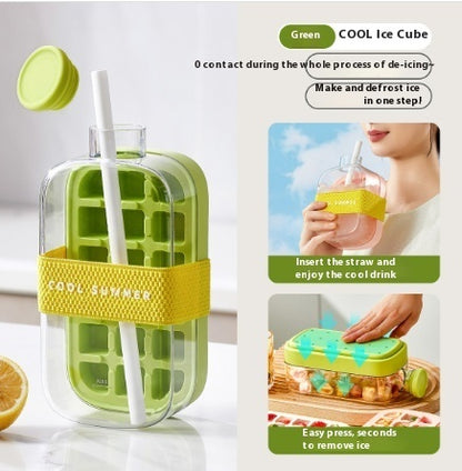 2 in 1 ice drink bottle, summer cold ice bottle