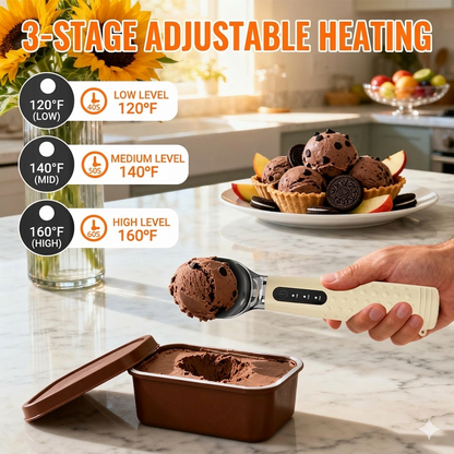 Best-selling three-temperature-controlled electric ice cream scoop