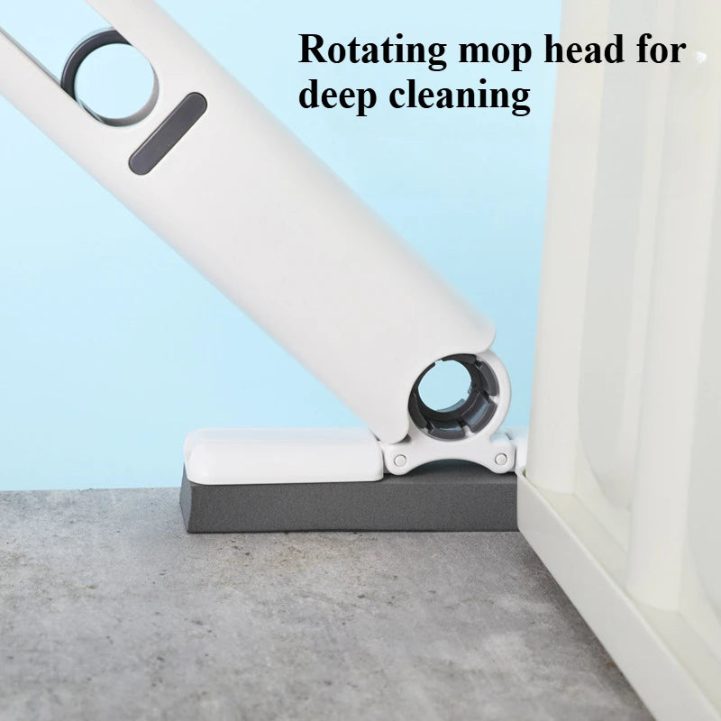 Mini Handheld Mop Folding Powerful Squeeze Home Cleaning Mops with Sponge Self-squeezing Floor Washing Mops Desk Window Car
