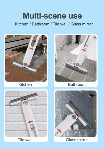 Mini Handheld Mop Folding Powerful Squeeze Home Cleaning Mops with Sponge Self-squeezing Floor Washing Mops Desk Window Car