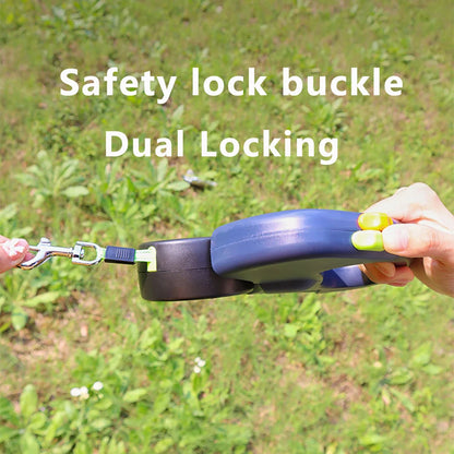2-in-1 Lifestyle 360° Dual Traction System Leash: Integrated LED & Waste Bag System