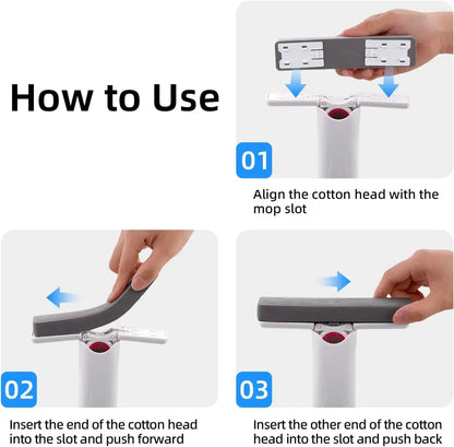 Mini Handheld Mop Folding Powerful Squeeze Home Cleaning Mops with Sponge Self-squeezing Floor Washing Mops Desk Window Car