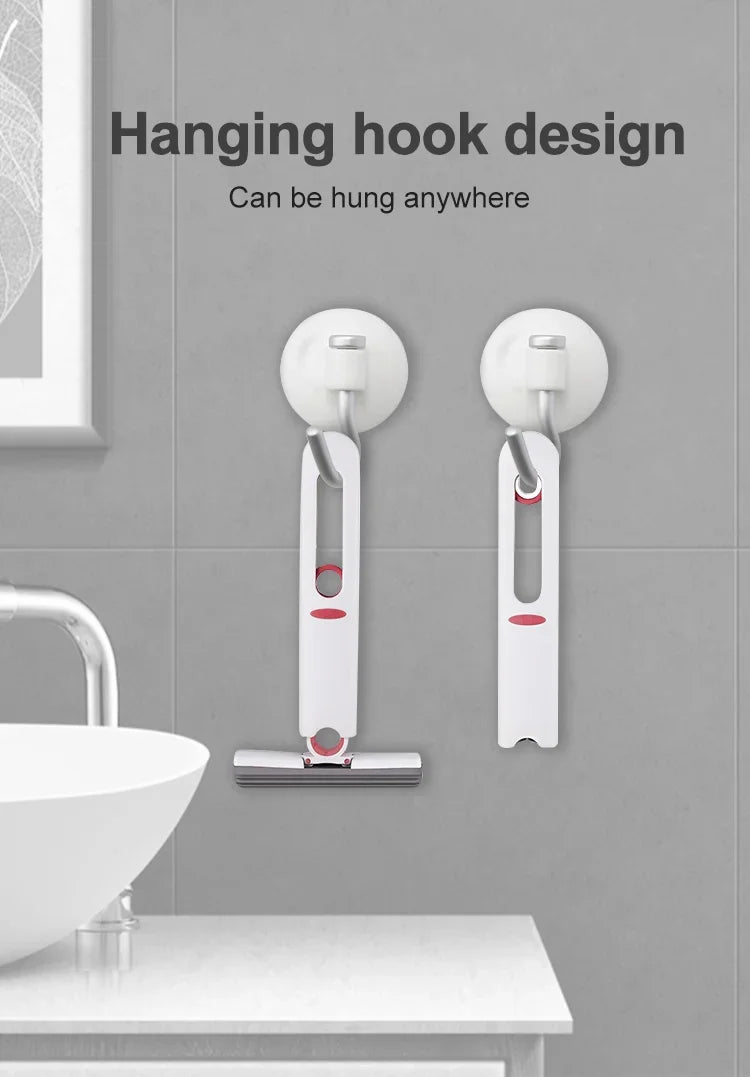 Mini Handheld Mop Folding Powerful Squeeze Home Cleaning Mops with Sponge Self-squeezing Floor Washing Mops Desk Window Car