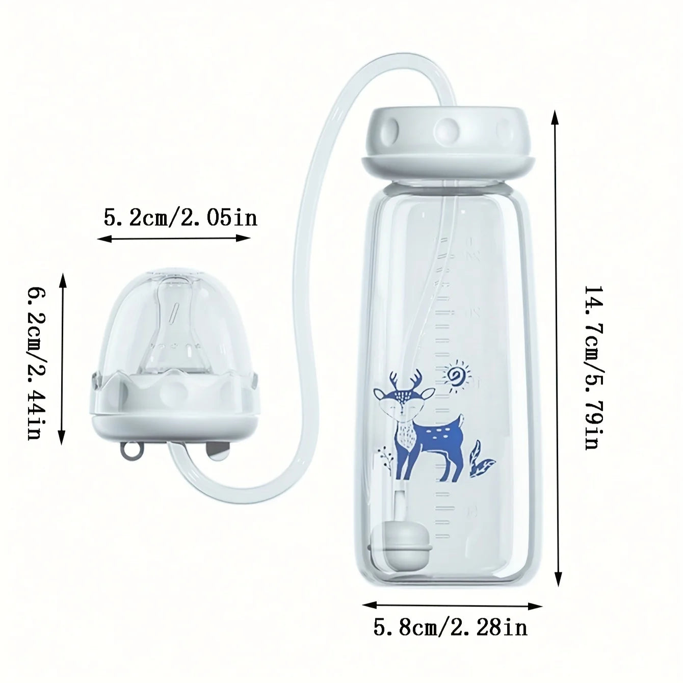 Parenting Without the Heavy Lifting: The Hands-Free Feeding Revolution 8oz/240ml hands free Baby Bottle