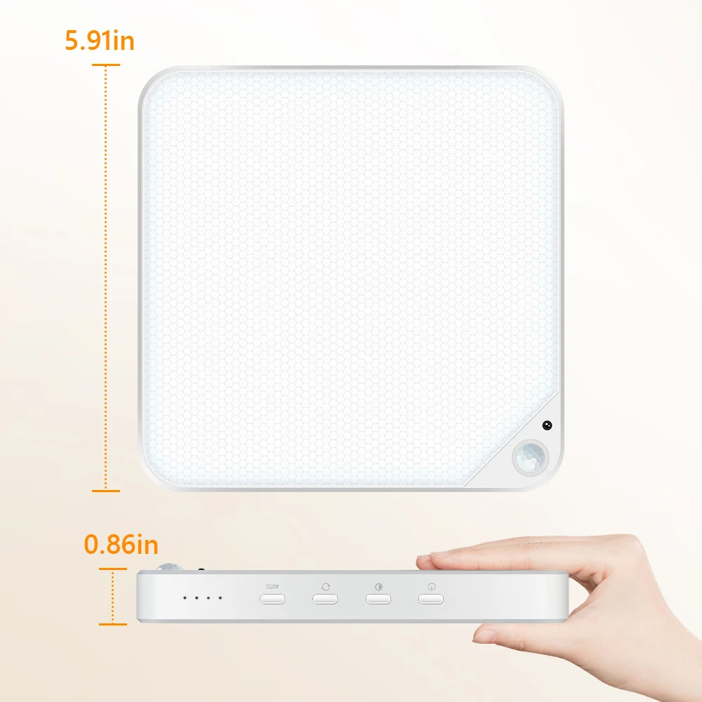Rechargeable Wireless Motion Sensor Ceiling Light with Remote 