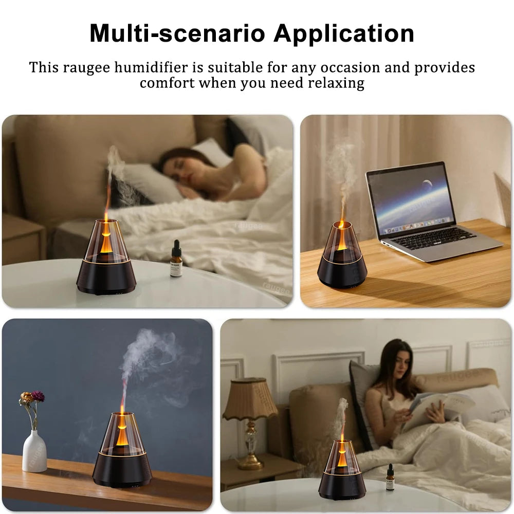 Luftbefeuchter USB Mini Aroma Ätherisches Öl Zuhause Aromatherapie Diffusor mit Nachtlicht