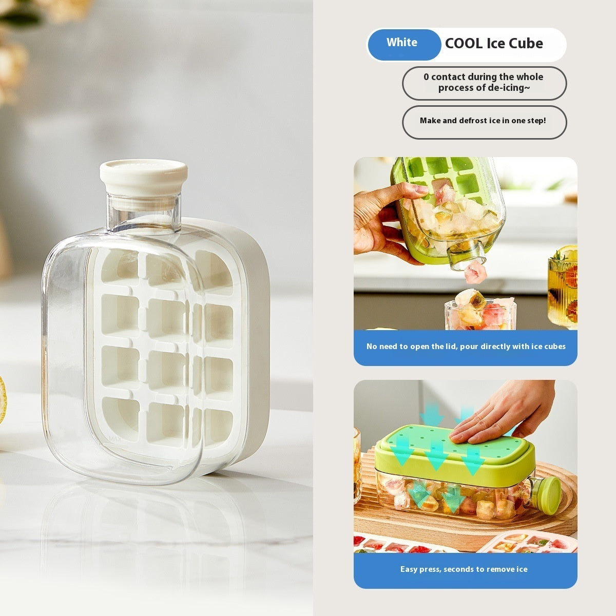 2 in 1 ice drink bottle, summer cold ice bottle
